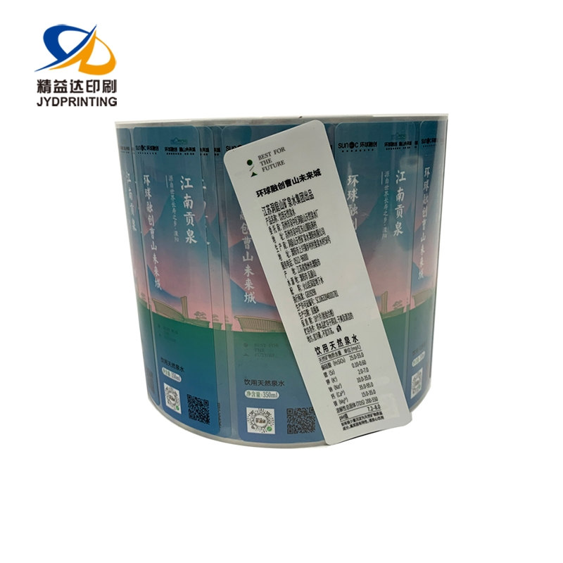 Mineral Water Adhesive Label