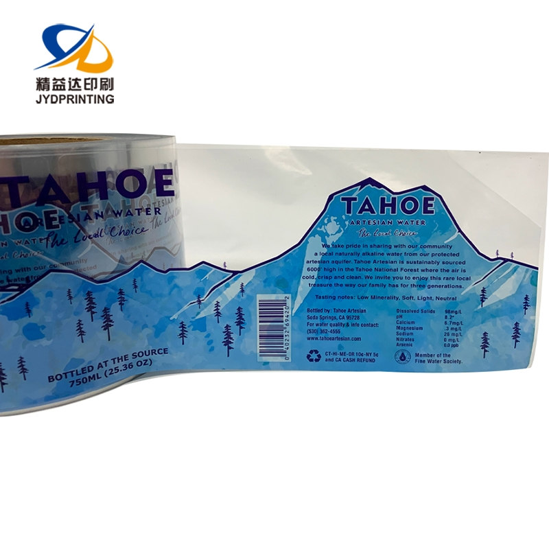 Mineral Water Adhesive Label