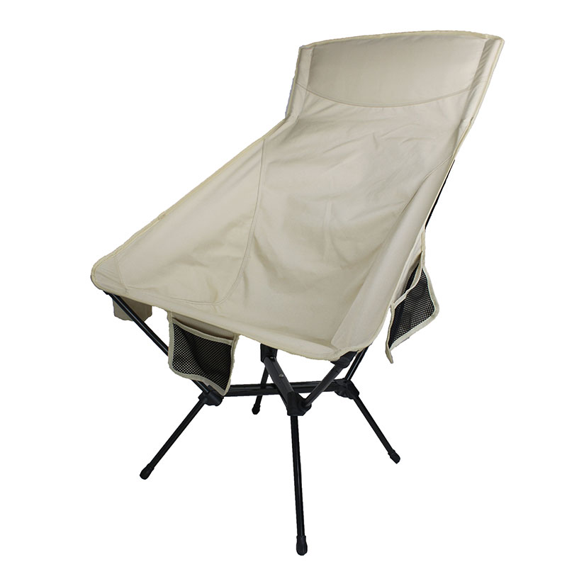 Solid campingstol med høy rygg - 0 