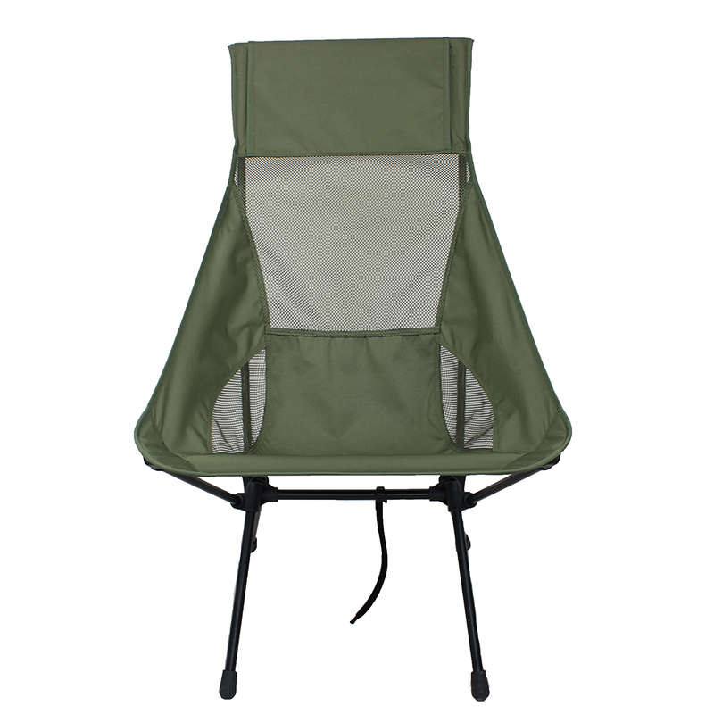 Komfortabel foldbar campingstol med høj ryg - 1