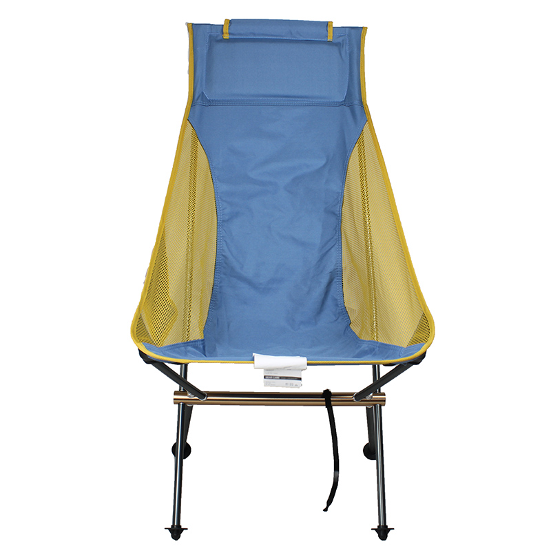 Cadeira de acampamento confortável com encosto alto - 1 