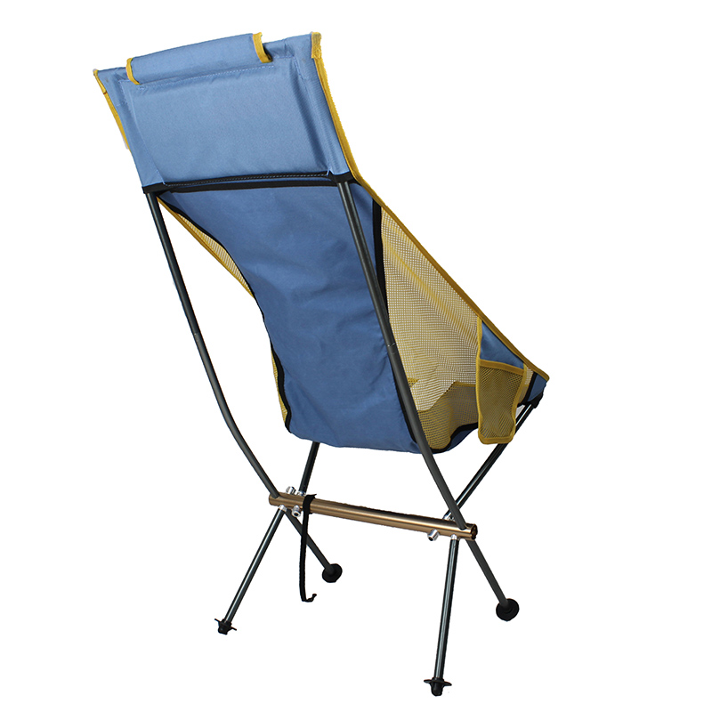 Cadeira de acampamento confortável com encosto alto - 2