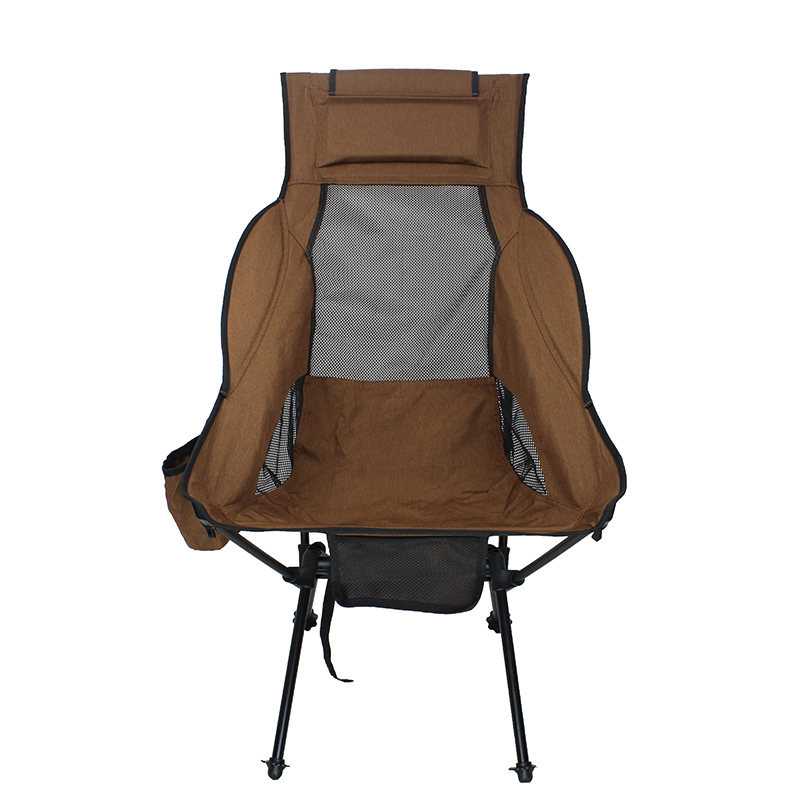 Komfortabel campingstol med høj ryg i aluminium - 2 