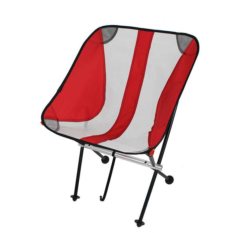 Cadeira de acampamento dobrável com malha de nylon respirável