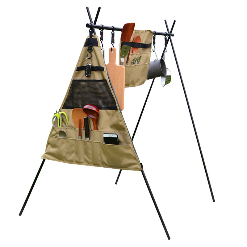 Rack de acampamento dobrável ultraleve com bolsa de armazenamento - 0 