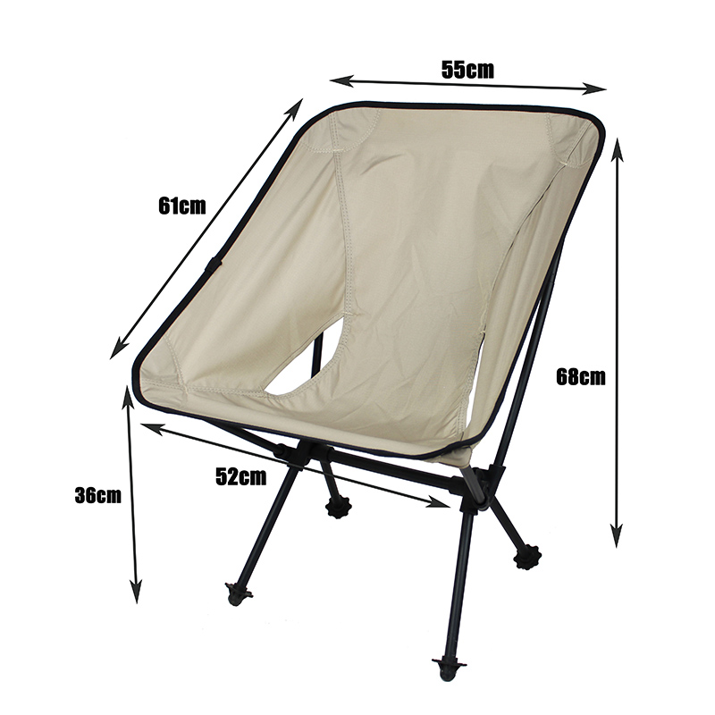 Konkurrencedygtig, foldbar Moon-stol med lav ryg - 4 