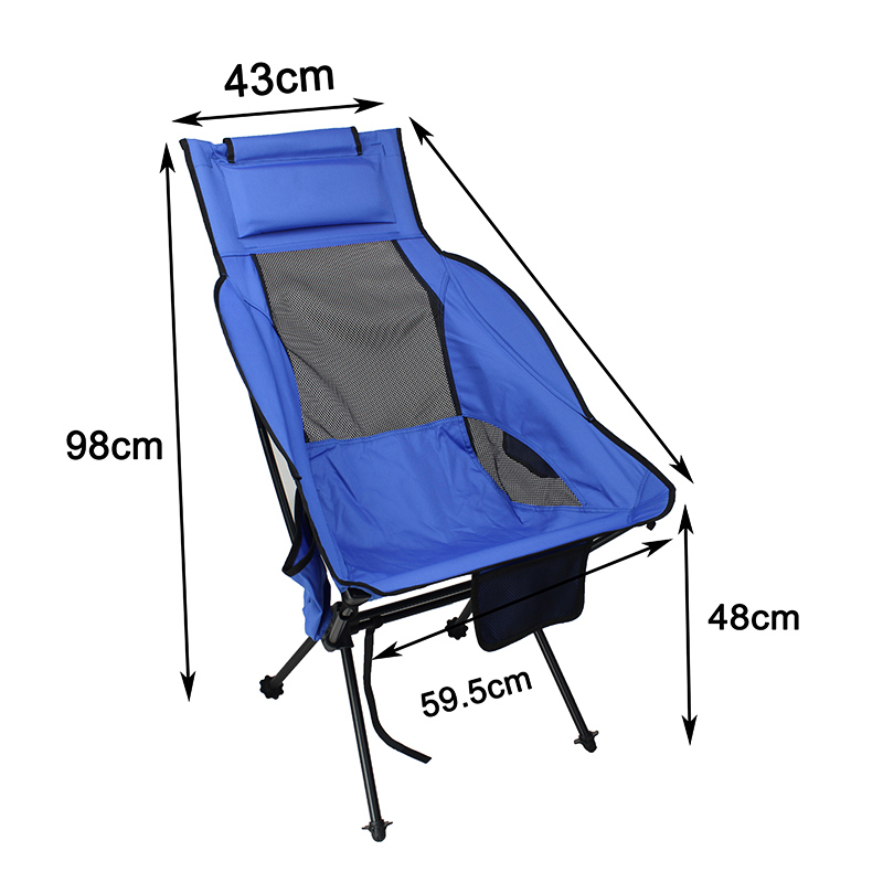 Sammenfoldelig komfortabel udendørs stol - 4 