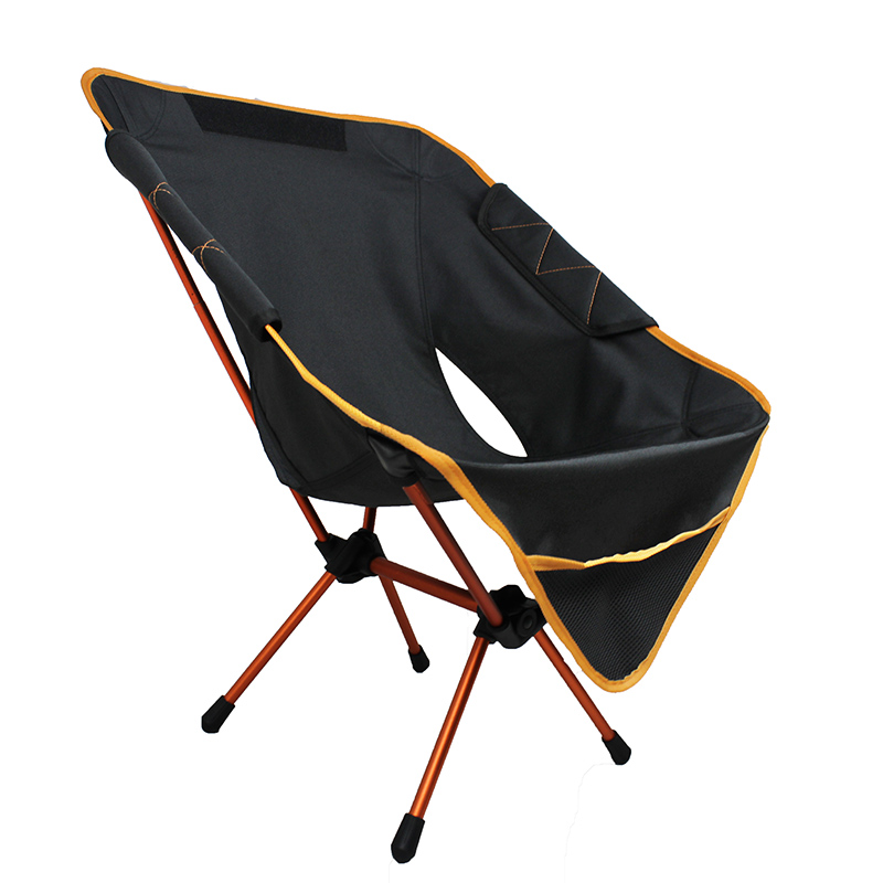 Cadeira de acampamento ultraleve dobrável com encosto baixo