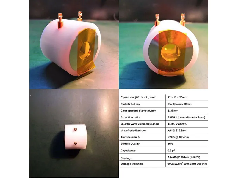 Bagong produkto! Ang Coupletech ay maaaring magbigay ng malaking aperture pockels cell gaya ng CPBPC-121220.