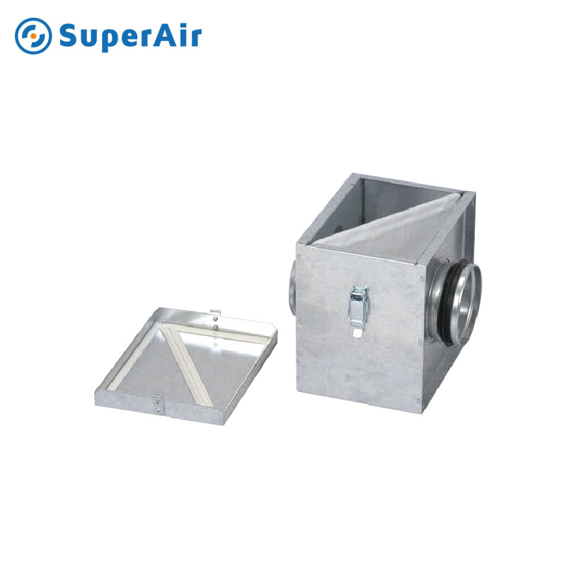 Square Filter Box for Round Duct - 0 