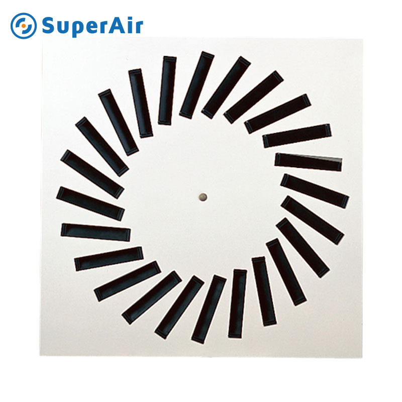 Swirl Diffusers with Adjustable Blades