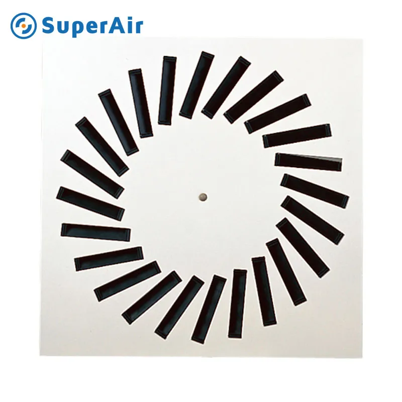 Swirl Diffusers with Adjustable Blades