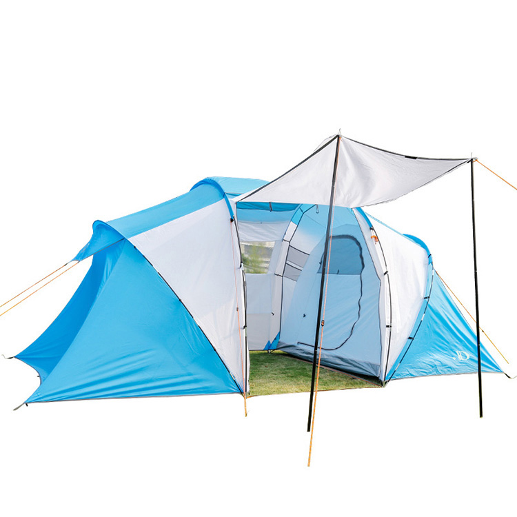 Двойни палатки за къмпинг с 2 спални за 4 човека