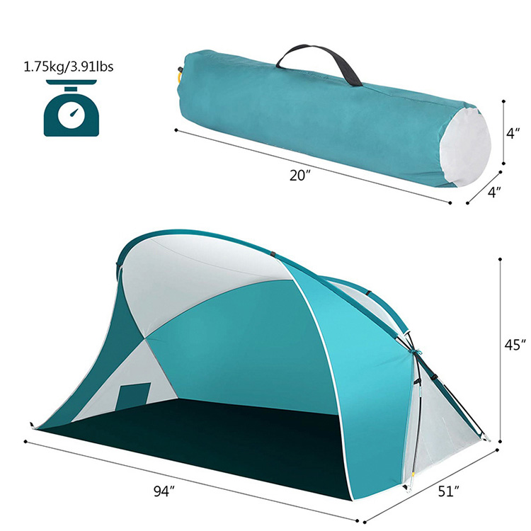 2 ຄົນ Instant Pop Up Camping Beach tent