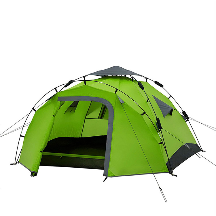 3-4 човека хидравлична автоматична водоустойчива 4-сезонна палатка за къмпинг на открито
