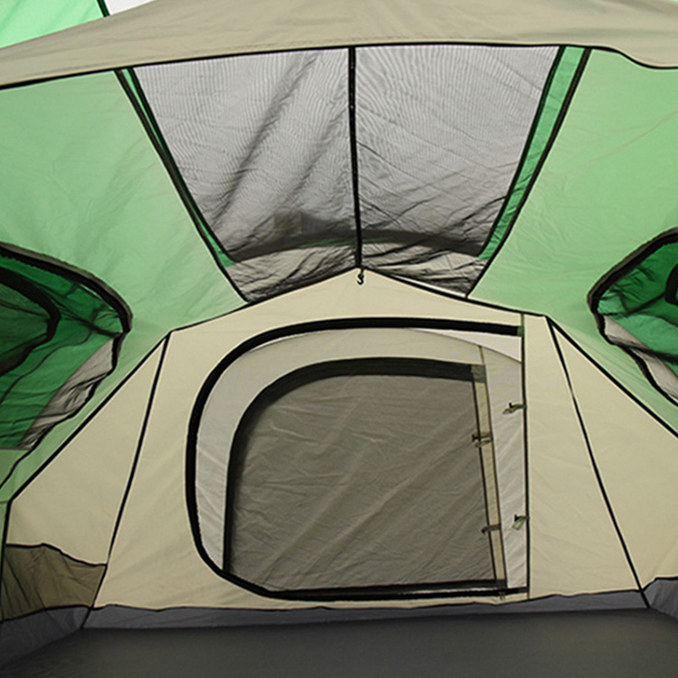 Barraca pop-up para acampamento de 5 a 8 pessoas com camadas duplas