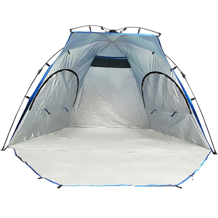 ຮົ່ມທີ່ພັກອາໄສອັດຕະໂນມັດ Sun Shade ກັບ Curtain Beach tent