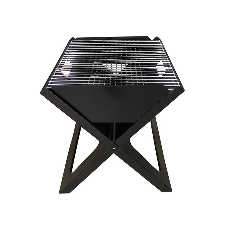 Camping Picnic Foldable X Shape Charcoal BBQ Grill