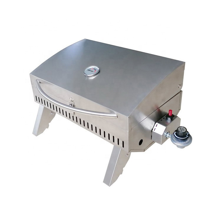 Foldable Picnic Tabletop Gas BBQ Barbecue Grill