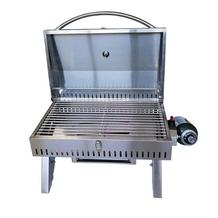 Foldable Picnic Tabletop Gas BBQ Barbecue Grill