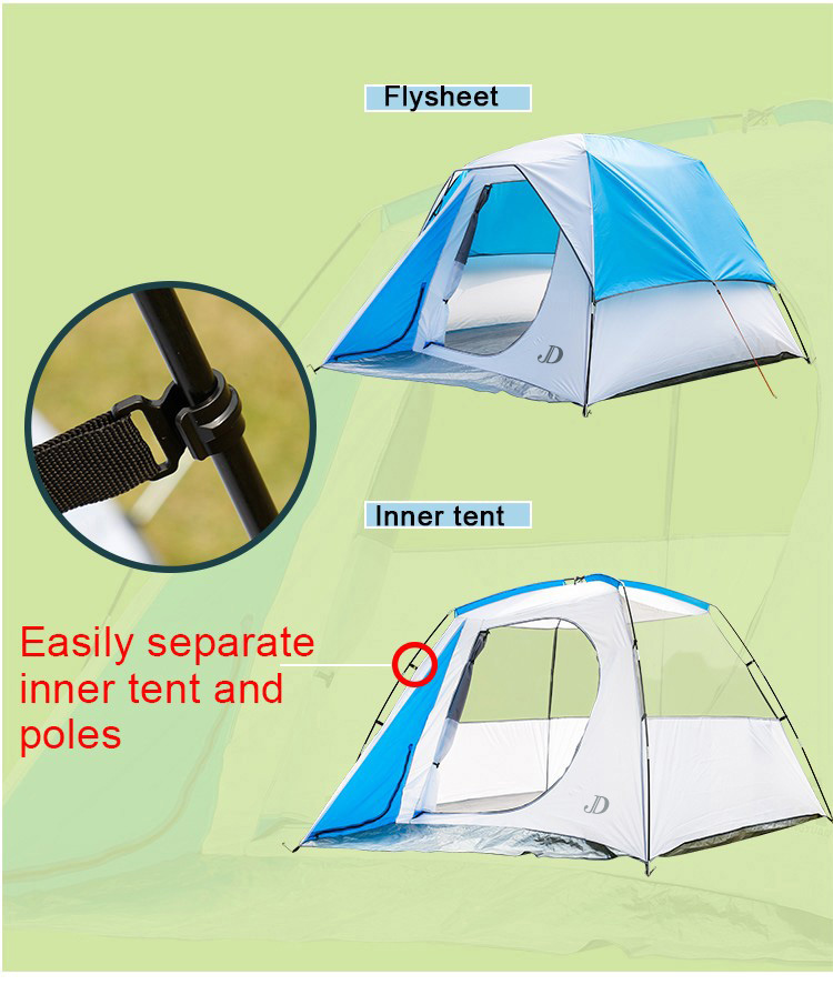 6 Person Manual Type Family Camping Tent