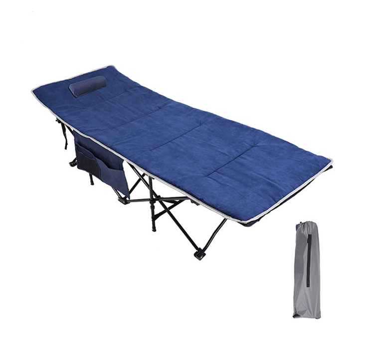 Ultraľahký Iron Frame Polyester Oxford Skladacia Camping Bed Cot