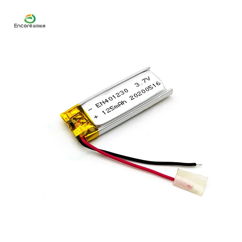 Bateri Lipo Peranti Boleh Dipakai Pintar 3.7v 125mah