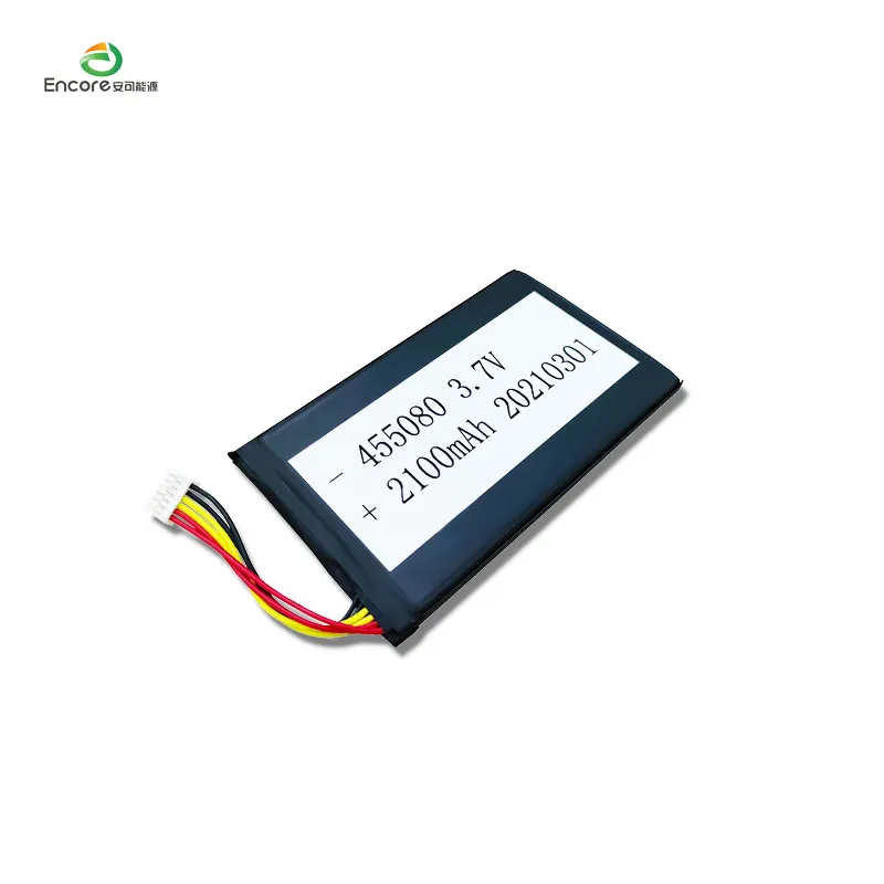 3.7v 2100mah 455080 lipo baterija