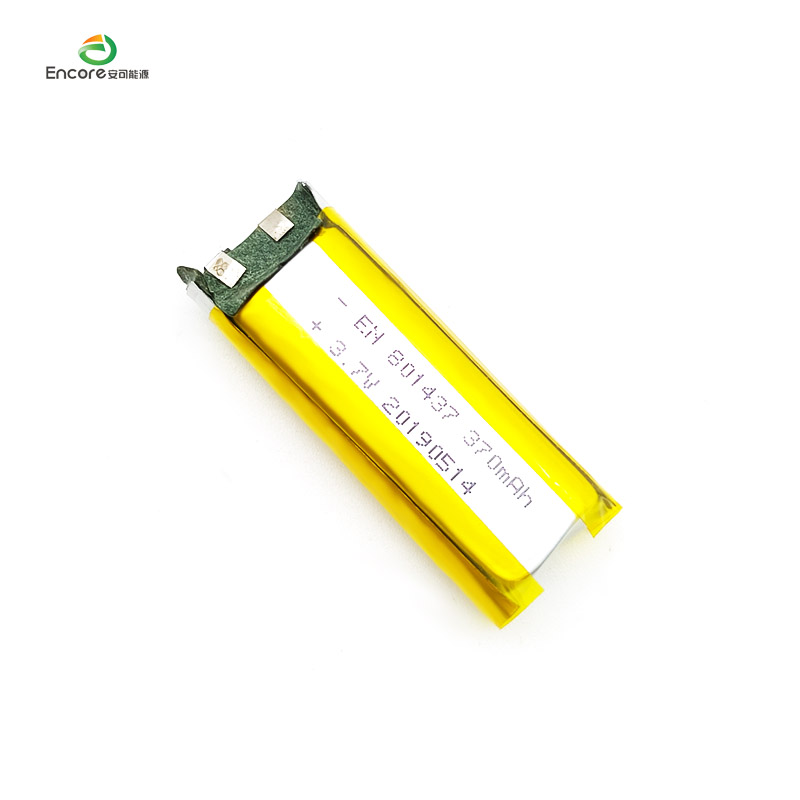 Batería de polímero de litio de 3.7v 370mah