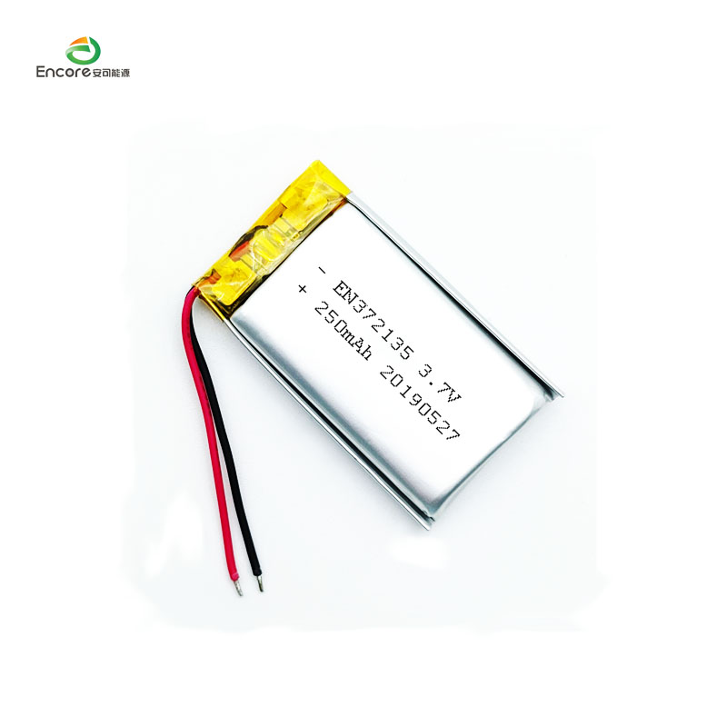 Li-polymérová batéria s kapacitou 250 mAh