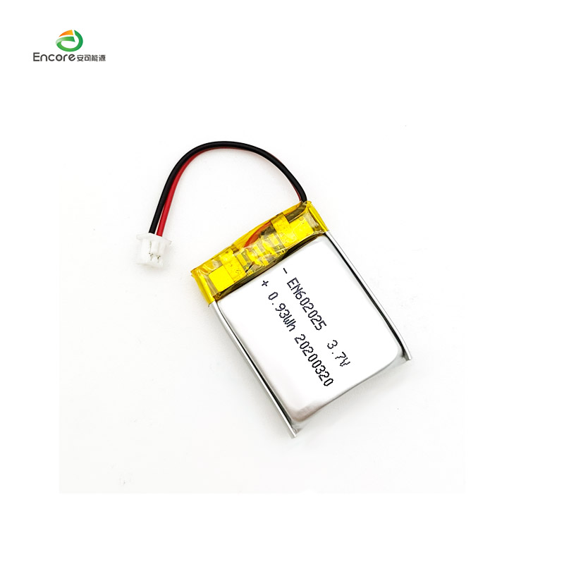 Bateria de polímero de lítio recarregável de íon de lítio 602025