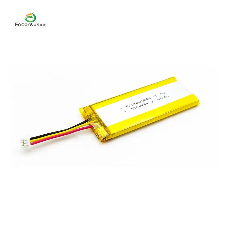 720mAh Li-ion genopladeligt Lipo Lithium Polymer batteri