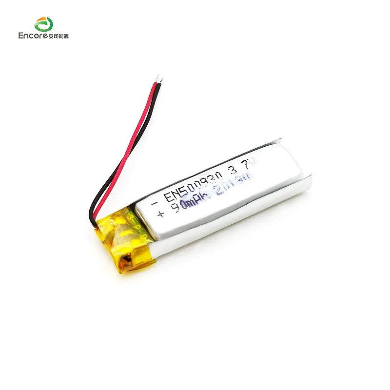 90 mah genopladeligt lithium polymer batteri