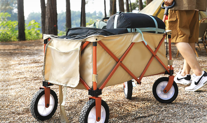 What wheels are good for camping folding wagon?