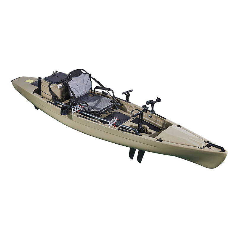 Kayak de pêche à pédales en plastique