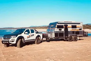 Blocco rimorchio per camper, proteggi la nostra auto con l'azione.