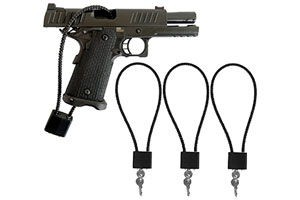 Zámky na pištole s kľúčom schválené DOJ