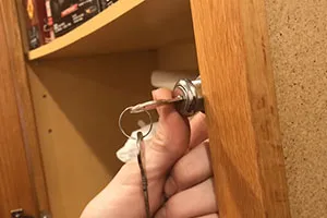 How To Install A Lock On A Cabinet