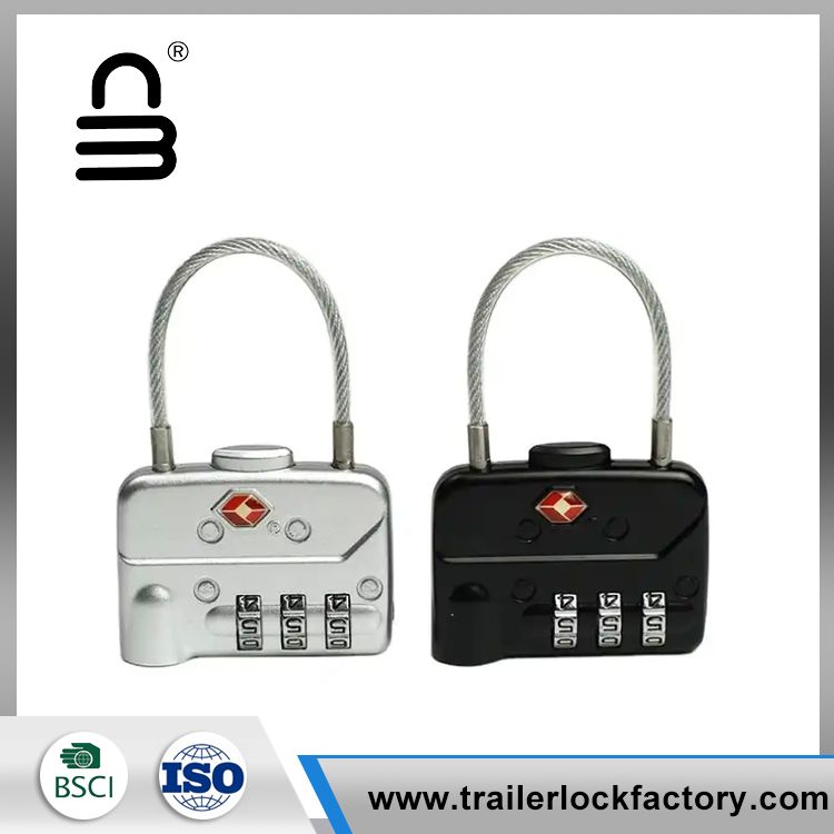 3 Dials Travel Luggage cable TSA Lock