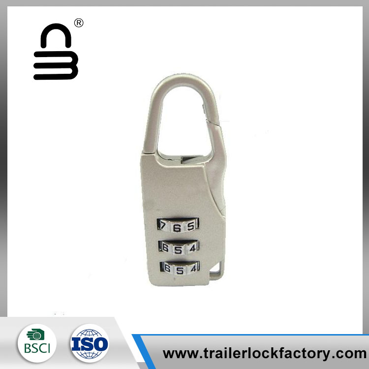 3 Digit Metal Resettable Combination Security small Lock - 3