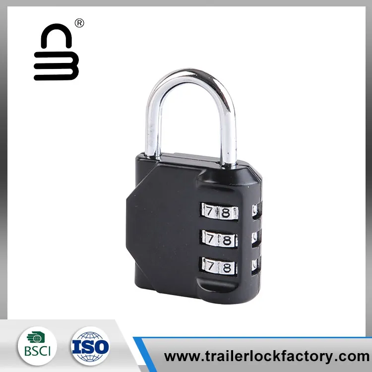 3 Number Combination Zinc Alloy Padlock