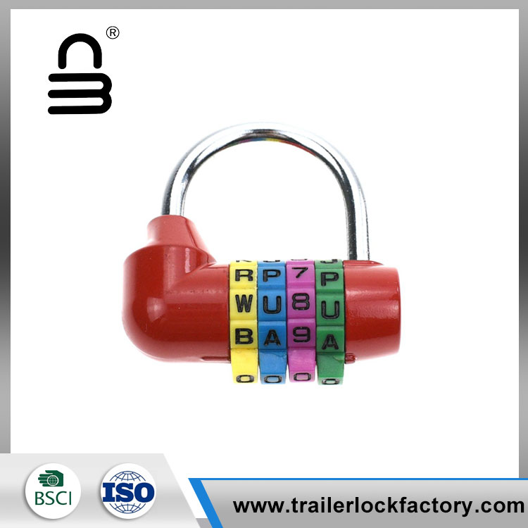 4 Letter Password Colorful Padlock - 6 