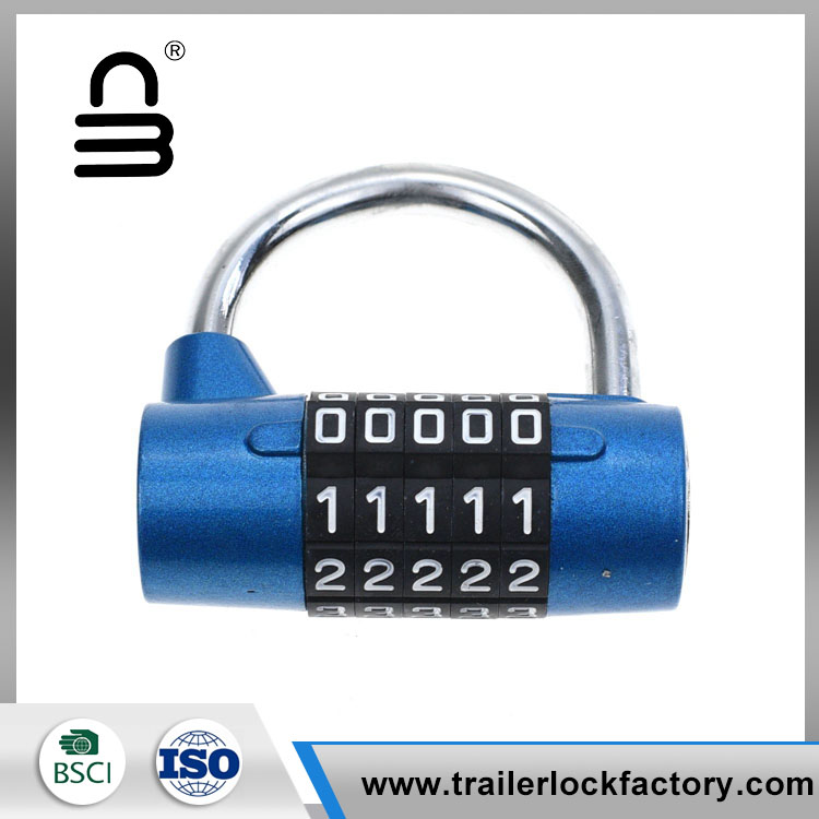 Cadeado de porta com fechadura de combinação de 5 dígitos