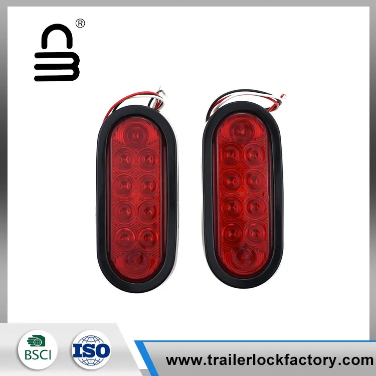 6 ইঞ্চি 10 Led ওভাল স্টপ ট্রেল টার্ন লাইট