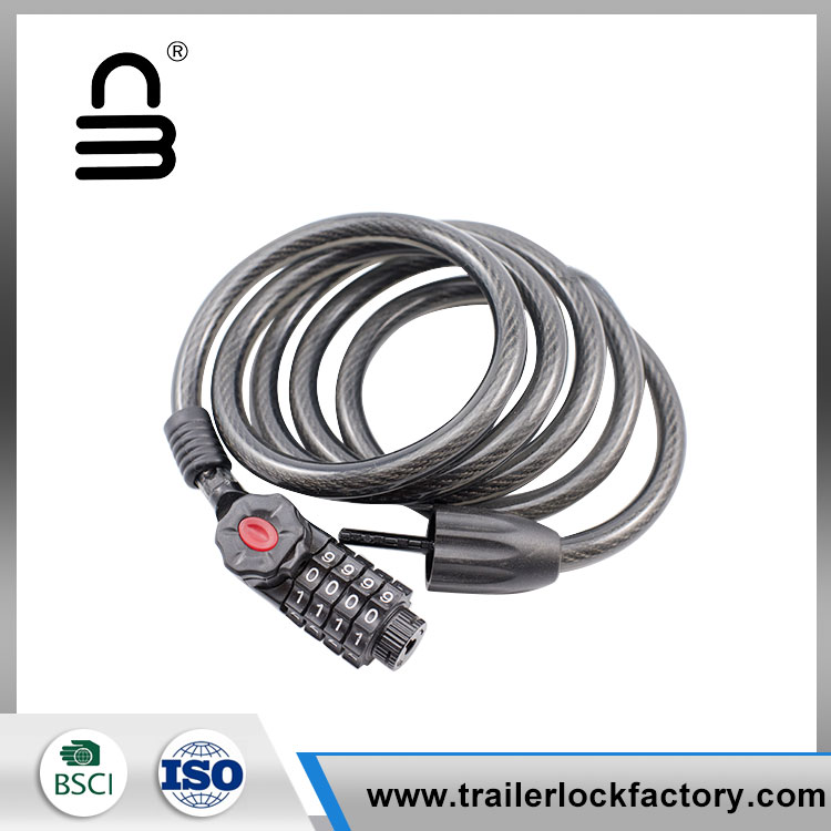 Digital Combination Cable Bicycle Lock - 3