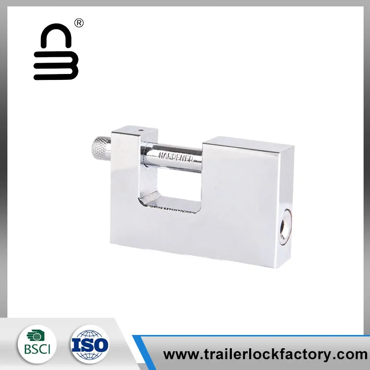 Pinatigas na Solid Steel Rectangular Padlock