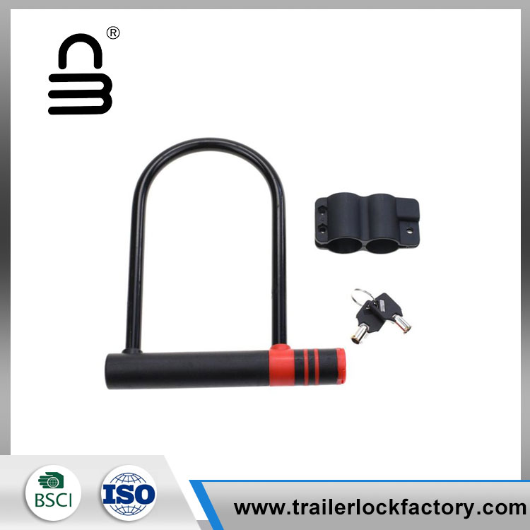 Long Shackle Bicycle U type Lock With 2 Keys - 0 