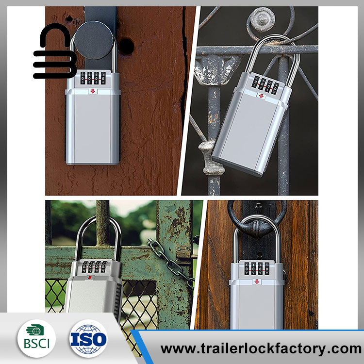 Metal Hook Key Lock Box - 5 