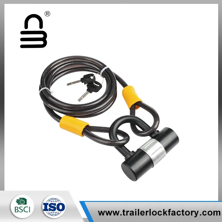 Steel Cable With Loop And U Lock