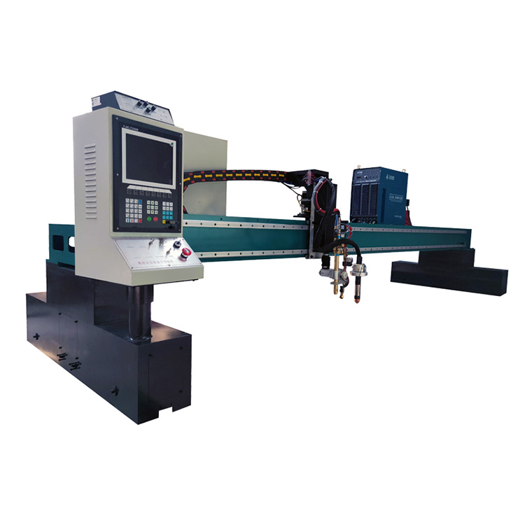 How does a CNC flame cutting machine usually operate?